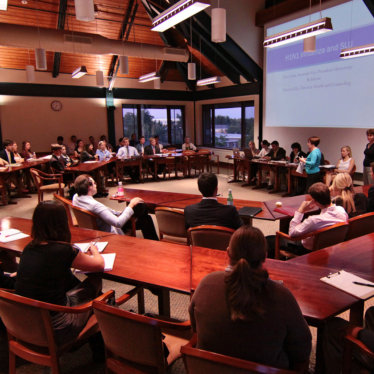 Student government meeting