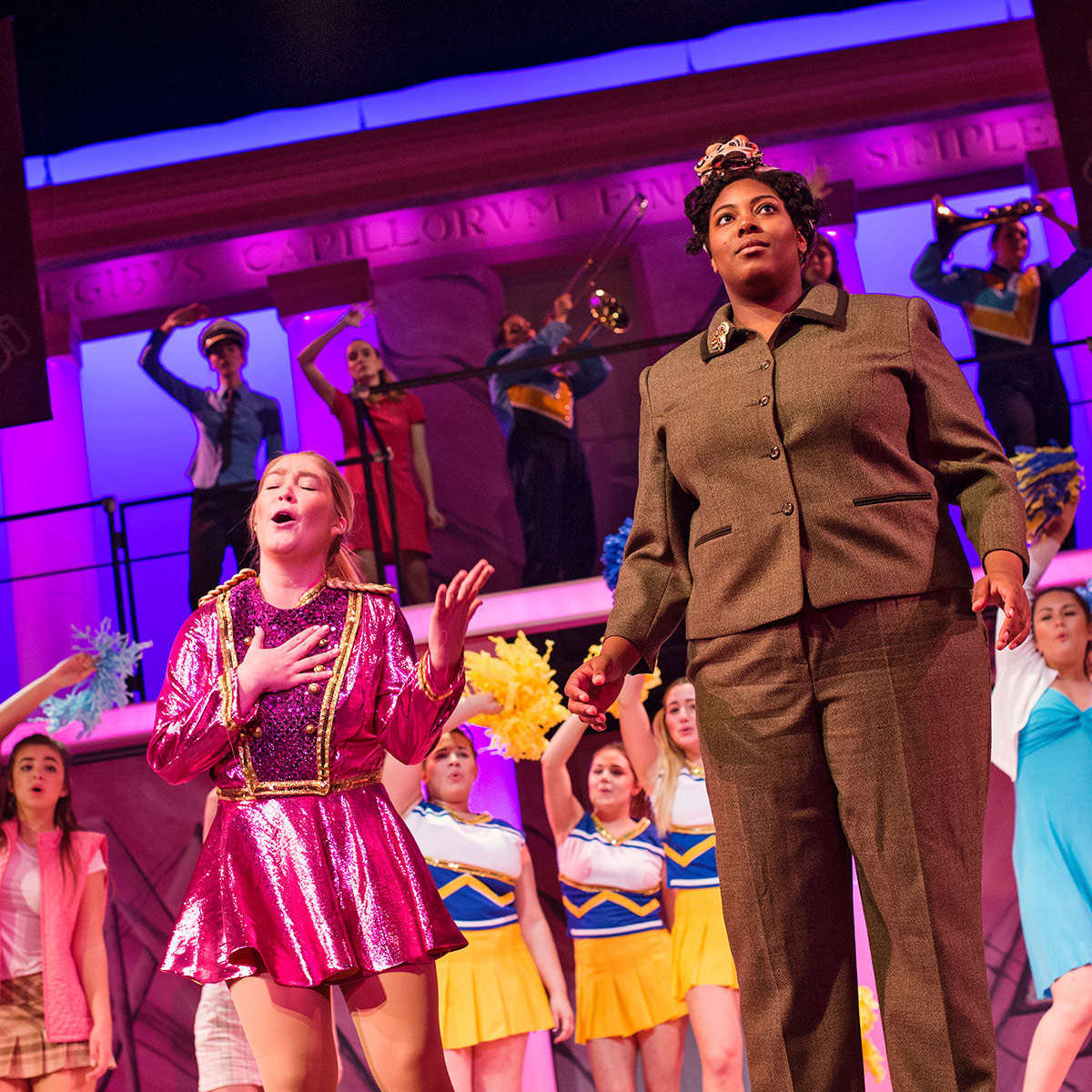 Laurentians performing on stage