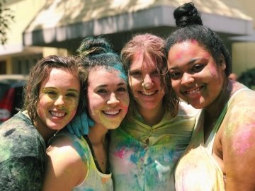 Students celebrate Holi Festival